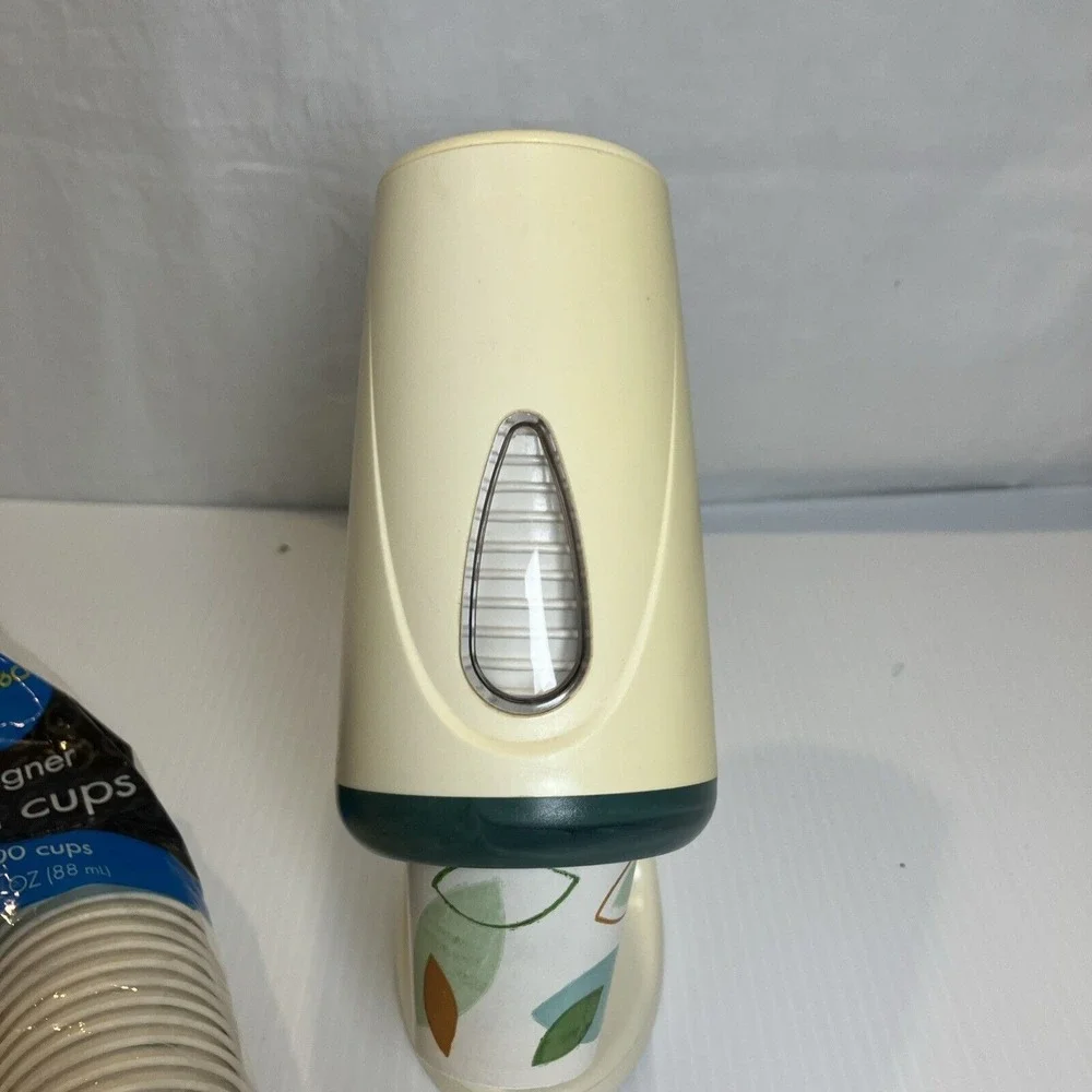 VTG Dixie 3 oz Cup Dispenser Space‎ Age Retro Bathroom Kitchen Counter Top BONUS